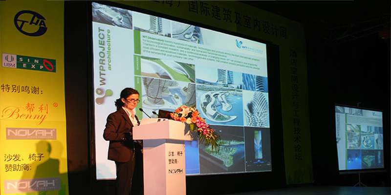 Arch. Chiara Cantono as a speaker at 'Shanghai International Building & Interior Design Conference'